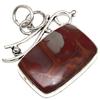 Pendant Bird Eye Jasper Gemstone Mother'Day Gift Silver Jewelry 1.5"