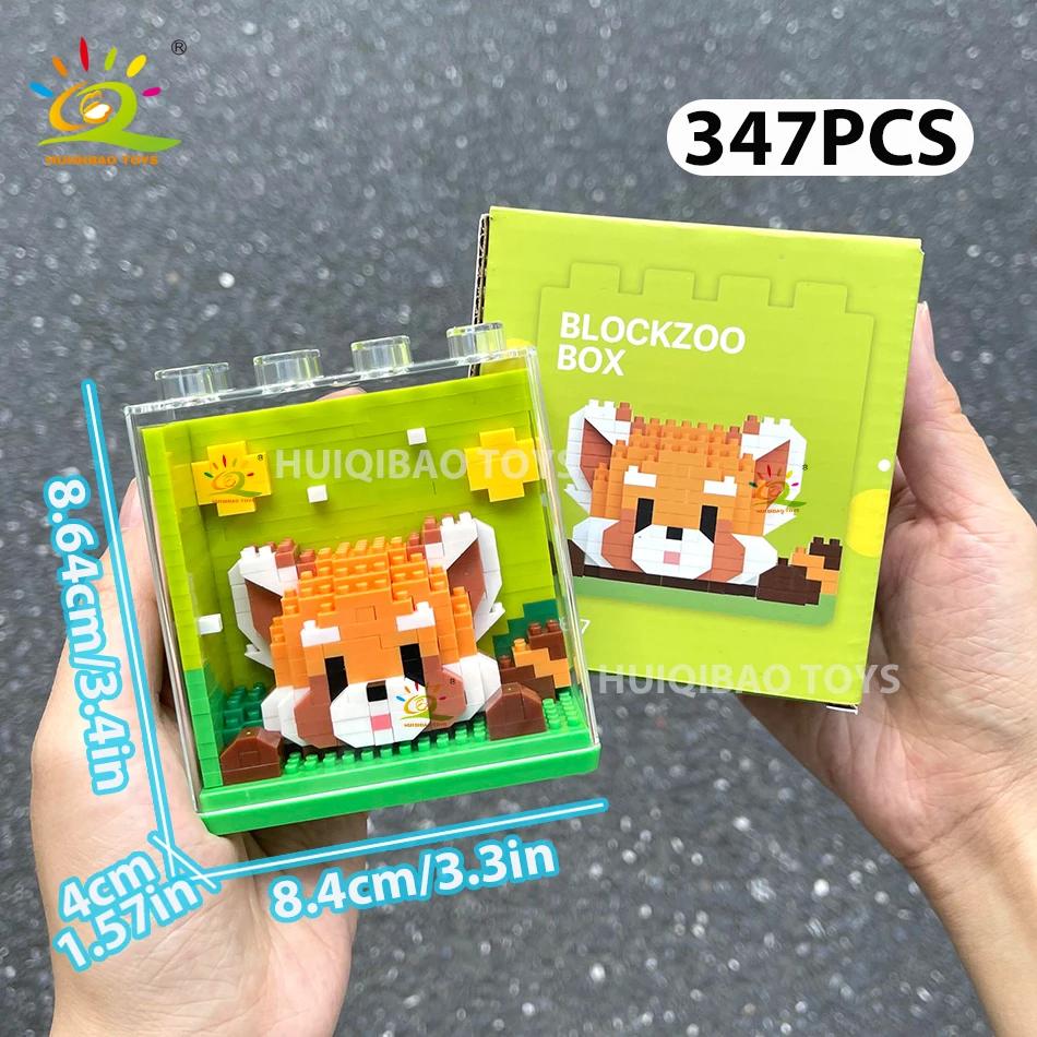 HUIQIBAO Детская мини-елка Санта-Клаус Модель Микро-кирпичики Конструктор Город DIY ZOO Животные Витрины Игрушки Подарок