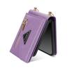 N.BEKUS For Samsung Galaxy Z Flip7 5G Case Zipper Card Holder PU+PC Phone Cover with Shoulder Strap