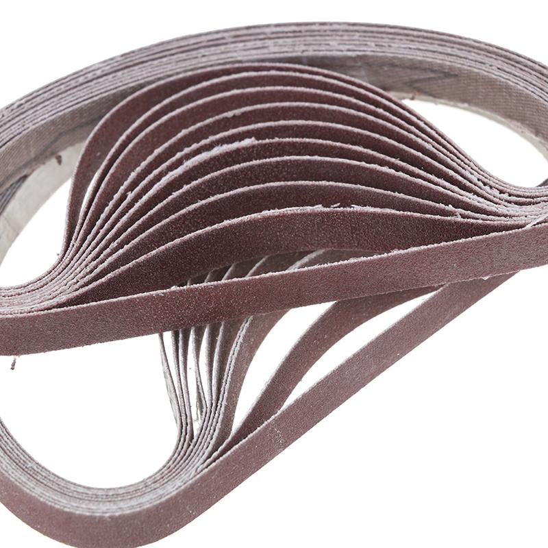 10 шт. Ленты для шлифовальных лент для электроинструмента шлифовального станка зернистостью 40,60,80,100,120,180,320