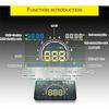 E350 5,8-дюймовый автомобильный HUD / OBD2 проекционный дисплей