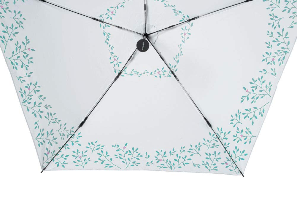 Mabu Folding Ultra Carbon 50cm Leaf Folding Umbrella for Women Umbrella, Light/Heat/UV Protection, 5-Rib, Lightweight, Women's, Fiber, Ribs, Compact,