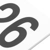 25 шт. Двусторонние нумерованные таблички на стол Пластиковые таблички 'Reserved' для рассадки на свадьбу Многоразовые износостойкие