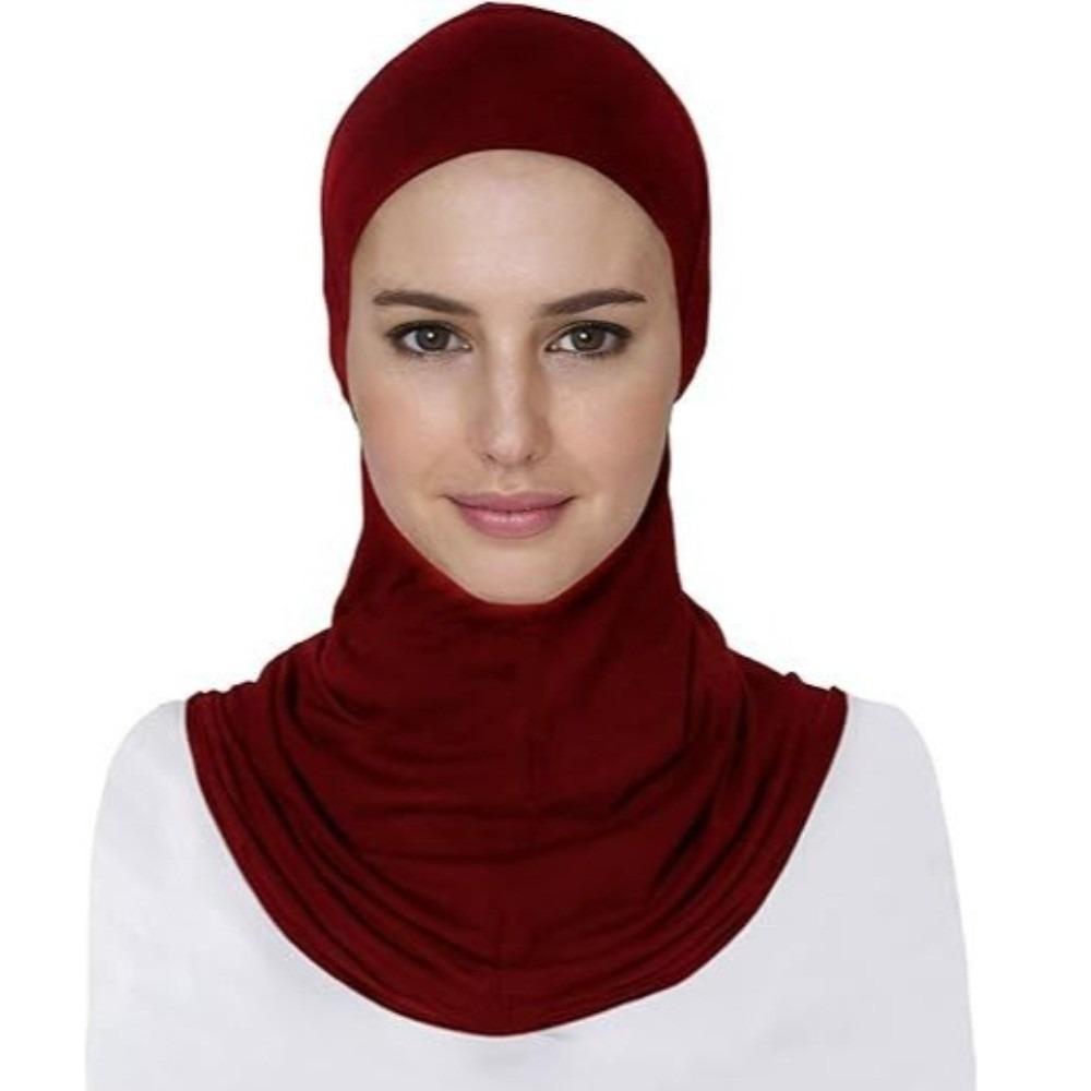 Modal Cotton Hijab Cap High Elasticity Muslim Bonnet Turban Style Headcover Muslim Women