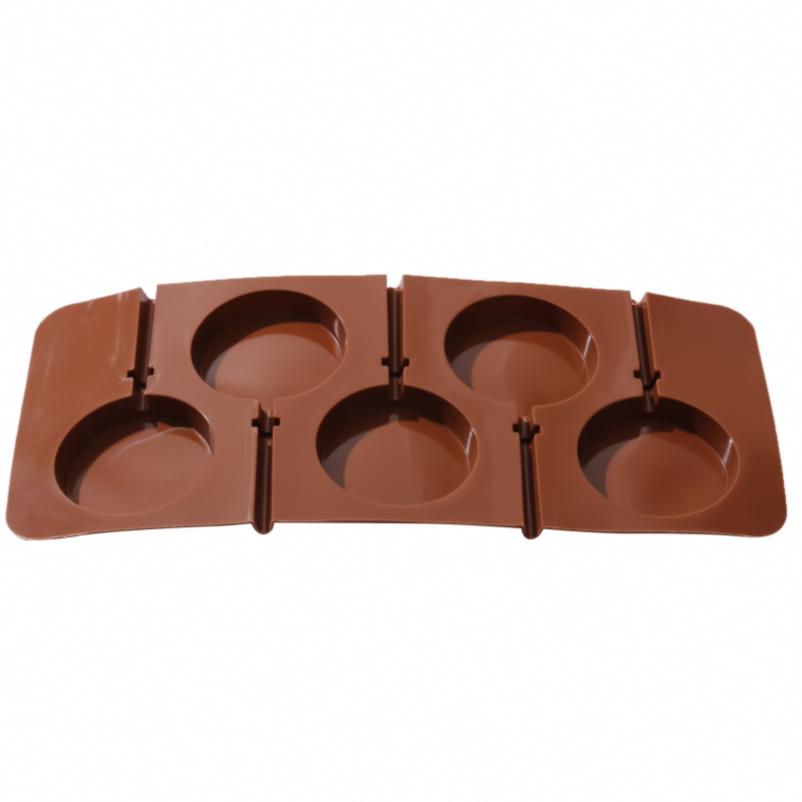 Многоразовая круглая форма для леденцов в форме сердца с цветком, шоколадное украшение, кондитерские инструменты для конфет, принадлежности для выпечки