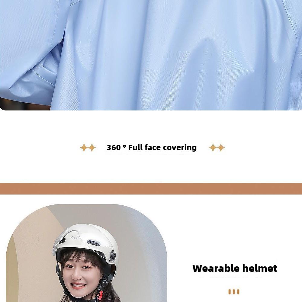 Плащ с электрической батареей, длинный плащ для мотоцикла унисекс, непромокаемый одиночный плащ для всего тела, пончо для верховой езды