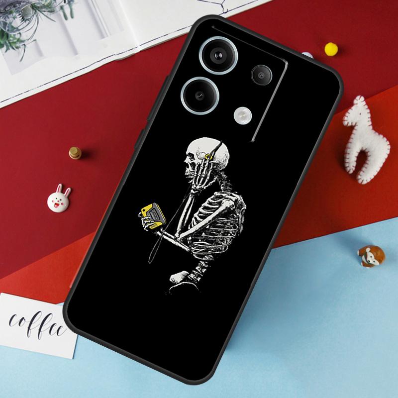 Эстетичный скелетный чехол для Xiaomi Redmi Note 13 Pro 14 12 11 10 15 Pro Plus Redmi 10C 12C 13C 14C 15C 15