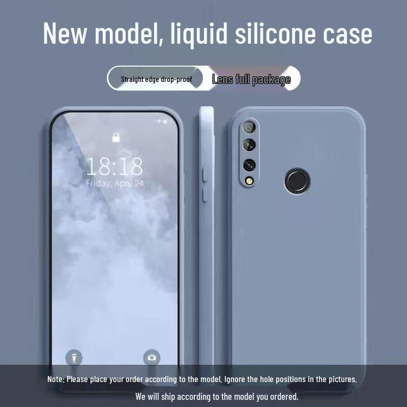 Чехол для телефона Huawei Enjoy 10 Plus из жидкого силикона, противоударный - Приятный для кожи и с полным покрытием