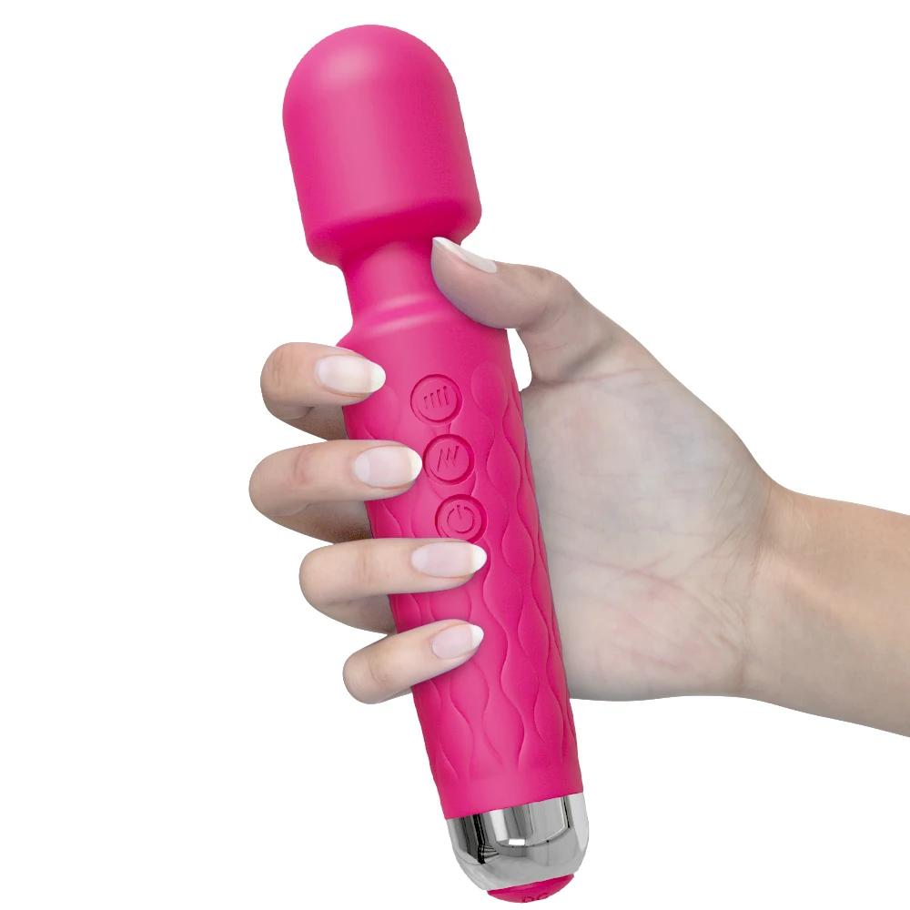 20 режимов Мощный AV вибратор Волшебная палочка для женщин Стимулятор клитора Клитора Секс-игрушки Женский массажер точки G Взрослый Эротический продукт