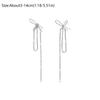 Alloy Tasse Earring Crystal Long Chain Earrings Fashion Dangle Earrings