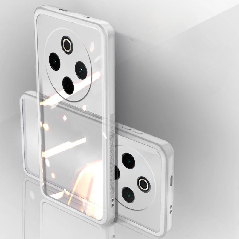 For Vivo iqoo Z10 Case Camera Protection Semi Transparent Soft Silicone Shockproof with Lens Protector Films for iqoo Z10 Back Cover