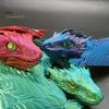 3D-печатная фигурка дракона из перьев, подвижные суставы, летающая фигурка дракона, шарнирная модель крылатого дракона, игрушка, украшение для домашнего офиса, рабочего стола, орнамент