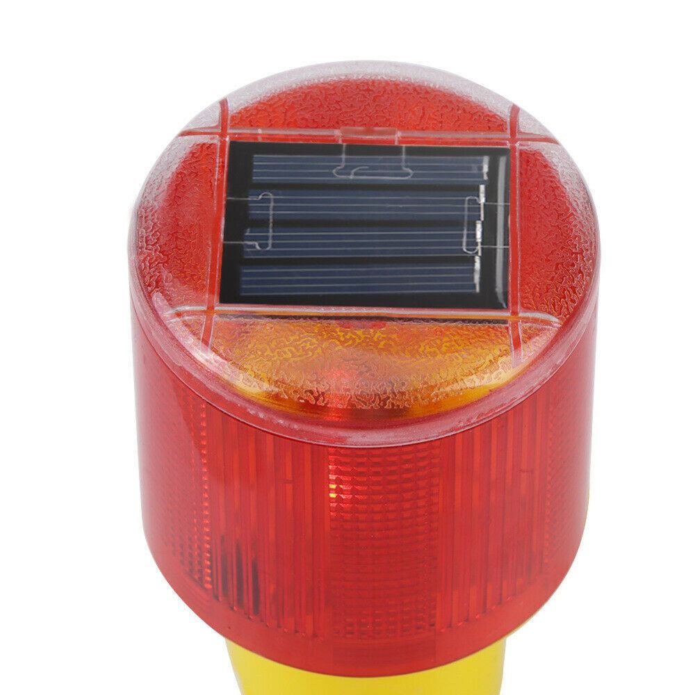 Waterproof Traffic Security Super Bright LED Signal Lamp Solar Warning Light Caution Light