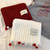 Keep Warm Knit Scarf New Year's Neckerchief New Cross Scarf  Women