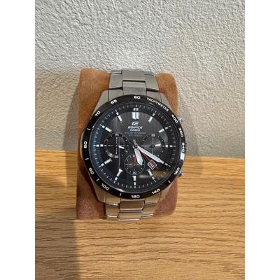 Б/у Солнечные часы CASIO EDIFICE с металлическим ремешком