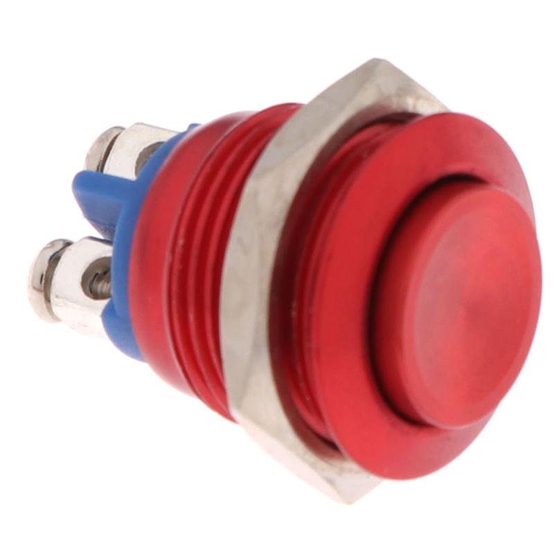 1Pc Momentary Push Button Switch 16mm Waterproof Mount Button Switch