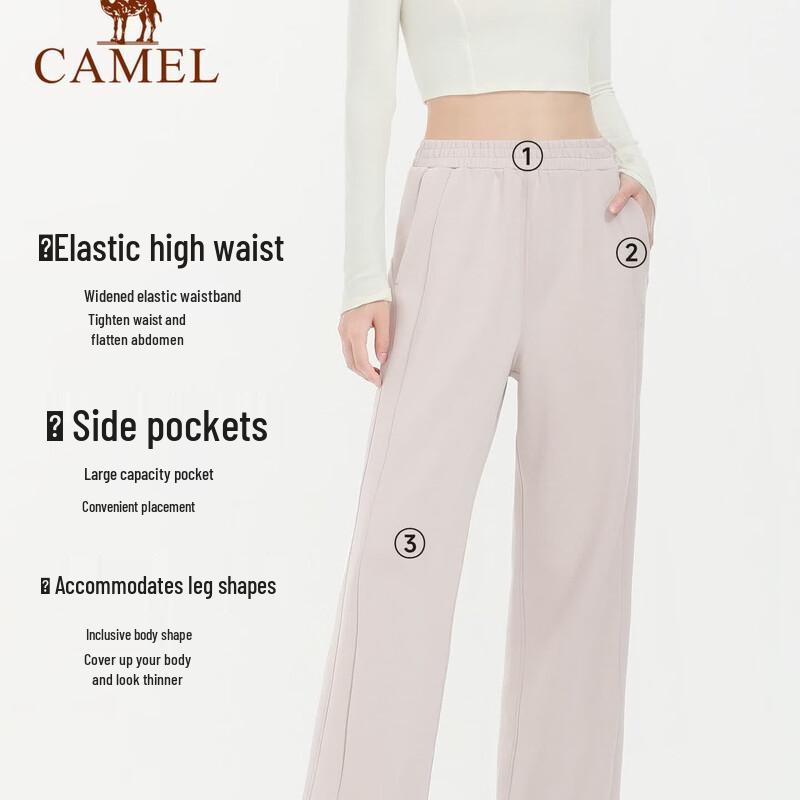 Camel Женские вязаные длинные брюки
