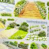 Washi Pet Tape B057 Sunny Day Garden Scenery Chi Fence Pole Antique Scrapbook Collage Diy Cards Diy Sticker