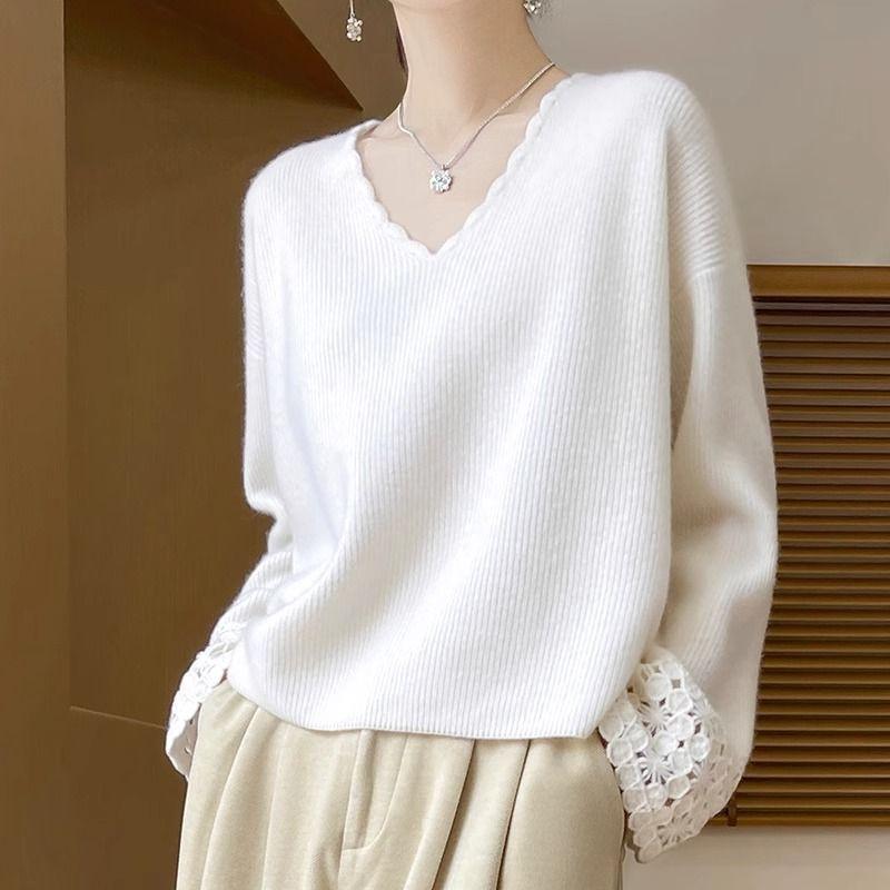 Женский свитер Зимний Утепленный Пуловер Теплый Вязаный Эластичный С Длинным Рукавом Оверсайз Джемпер Свитер Топы