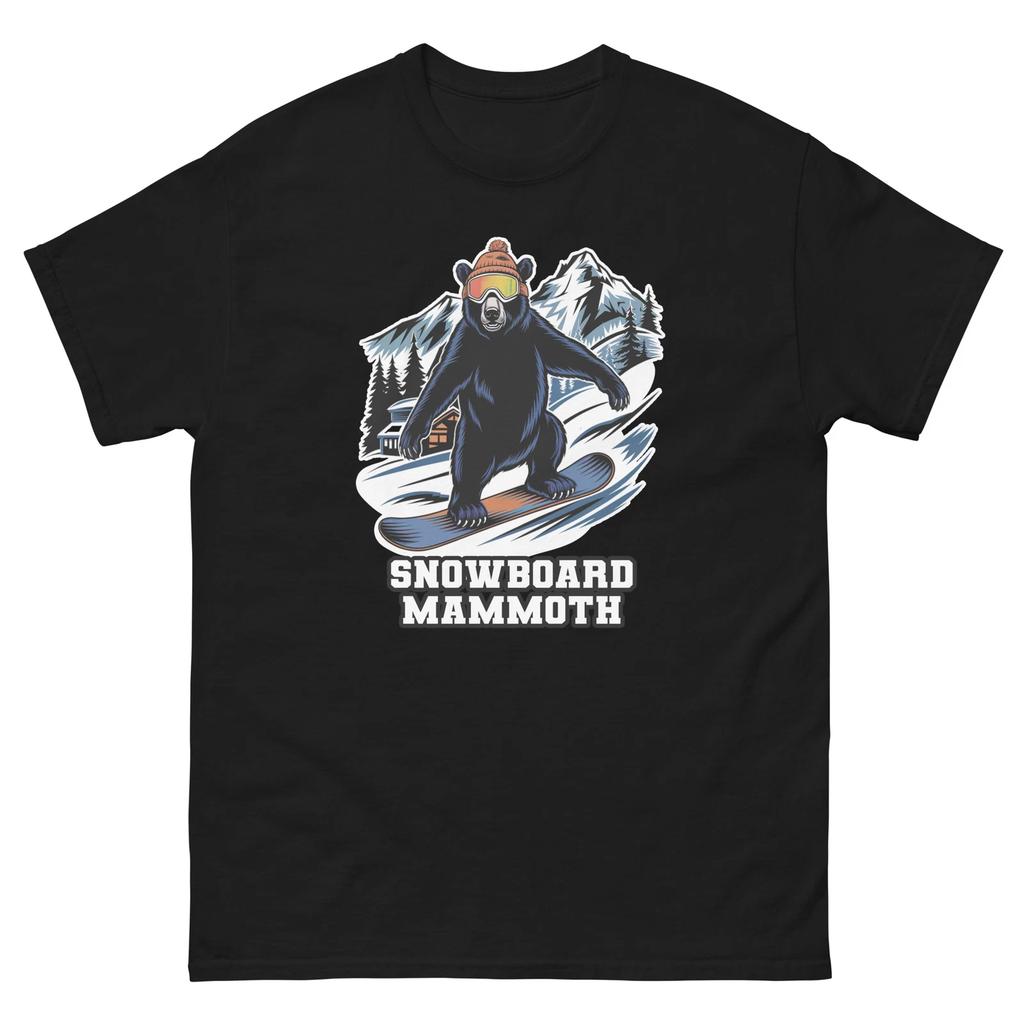 Snowboard Mammoth Bear USA Snowboarding Animal T-Shirt