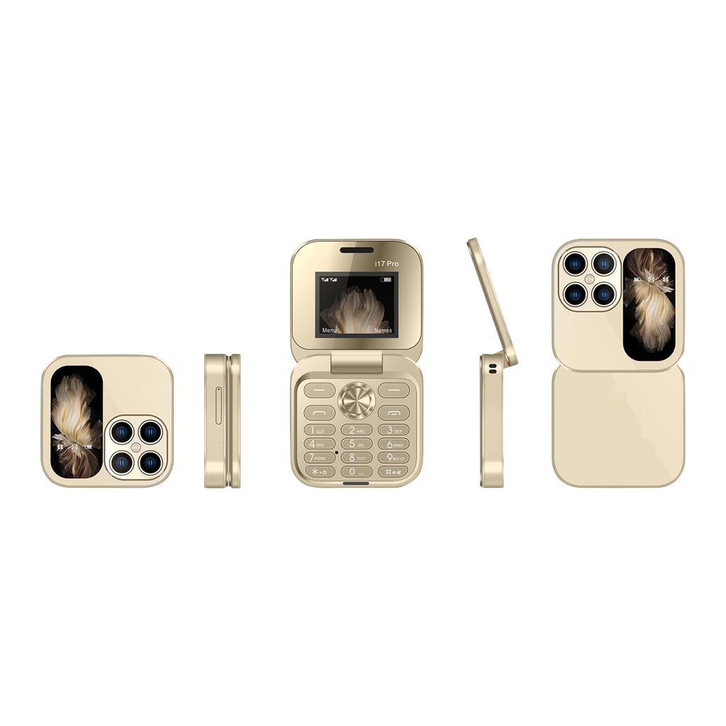 I17 PRO Flip Mobile Phone,Foldable Cell Phone,2 SIM Card Small Display Foldable Cell Phone,Easy To Use,Gift For Father's Day/Mother's Day