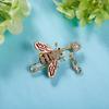 Насекомое Брошь со стразами Блестящая в форме пчелы Эмалевая значок Зажим для воротника Декор для одежды и шарфа BC18Y0461-1