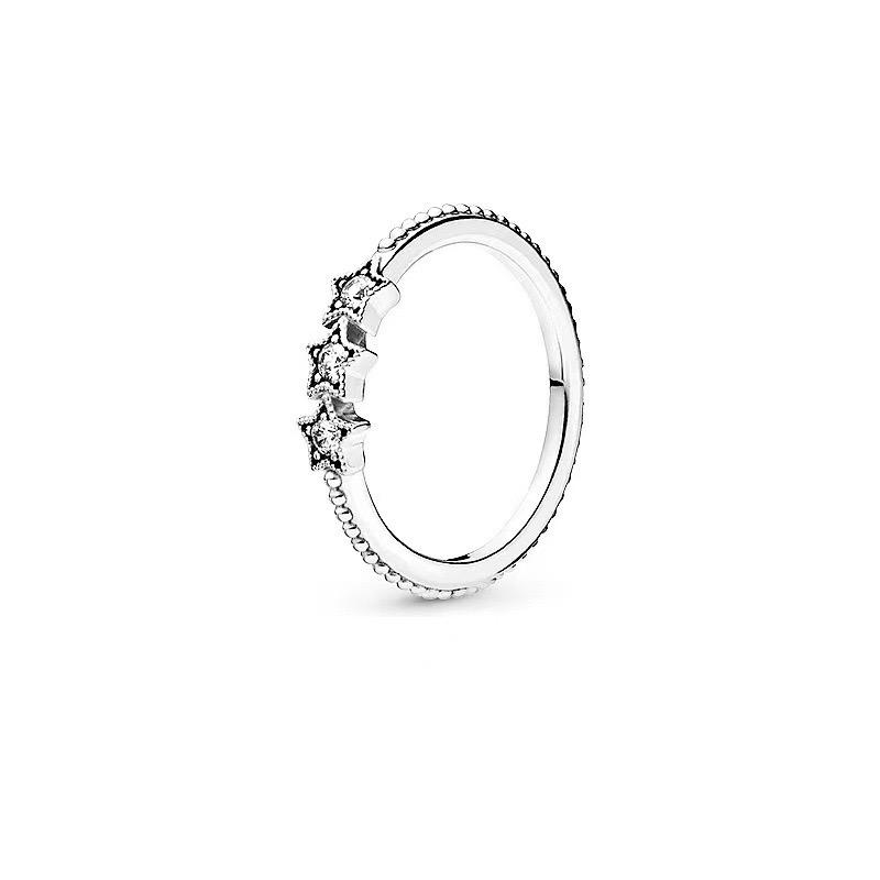 Белое Серия 925 Серебро Цирконий Камень Бесконечная Любовь Корона Кольцо для Женщин Роскошные Украшения
