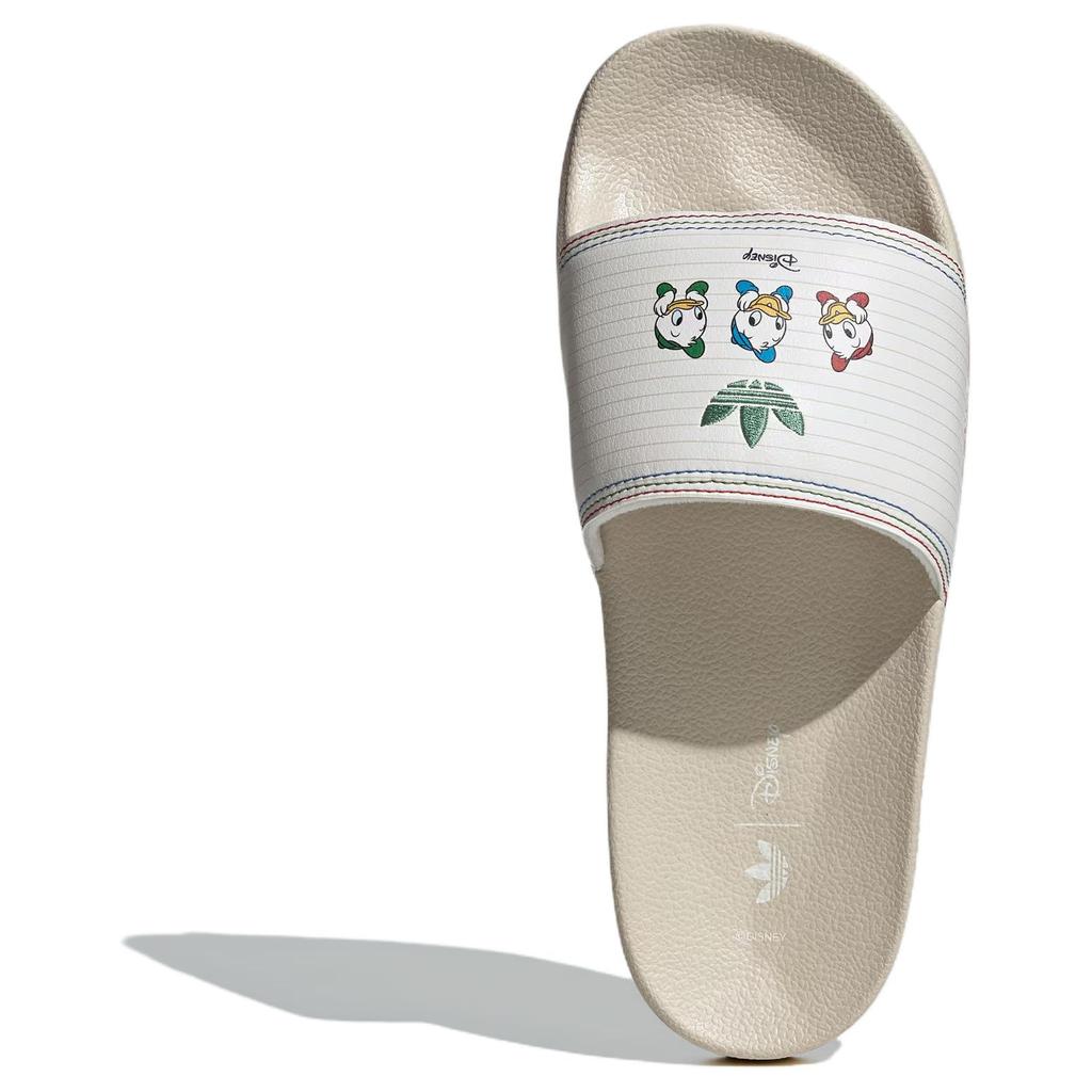 Disney X Adidas Adilette Lite Slide Huey, Dewey and Louie Unisex Sneakers Cream Clear-Brown Cloud-White JR5456