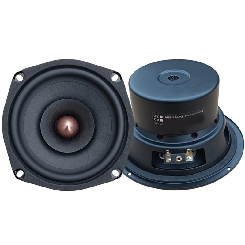 Высокочувствительные 5,25-дюймовые среднечастотные динамики с глубоким басовым звучанием, автомобильные музыкальные динамики для меломанов и киноманов