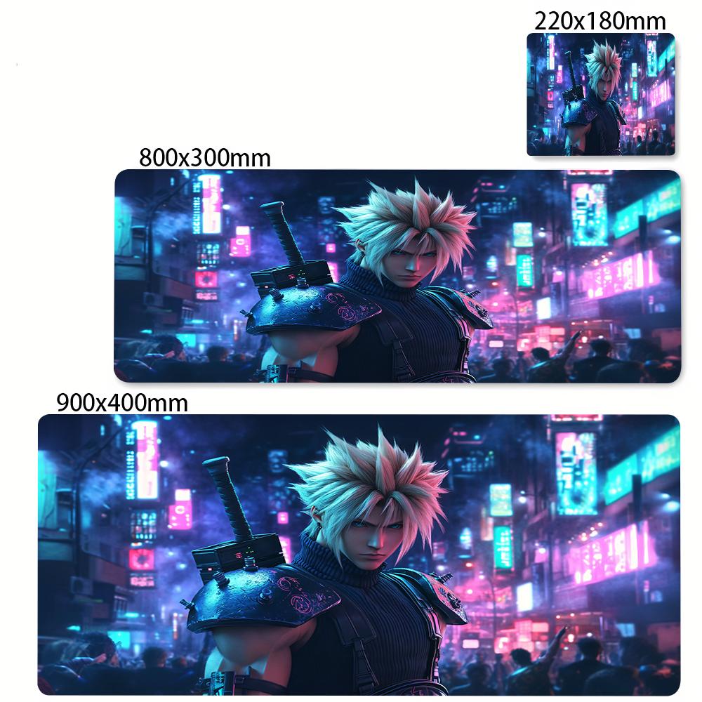 FINAL FANTASY VII Lockhart Large Mousepad XL Gaming Accessories Gamer Keyboard Rubber Desk Mat PC Accessories E-Sports Mouse Pad