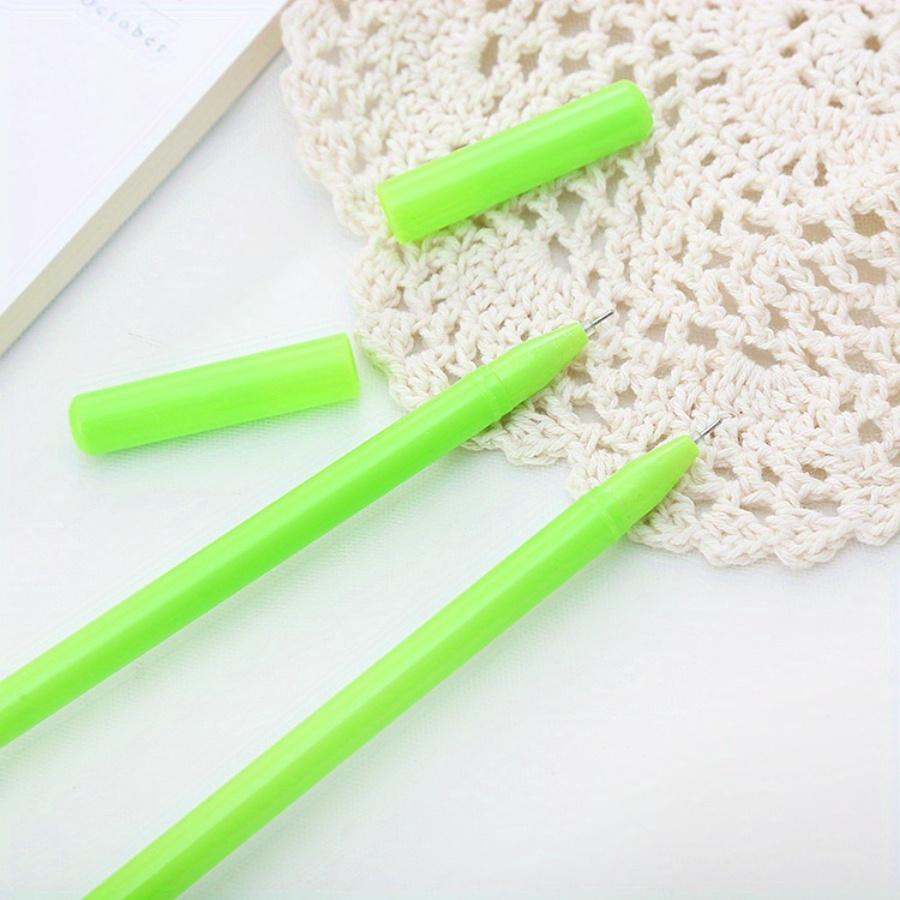 10pcs 0.5mm Creative Avocado Shaped Gel Pen Cute Pen Cartoon Stationery Office Supplies Water-based Signature Pen