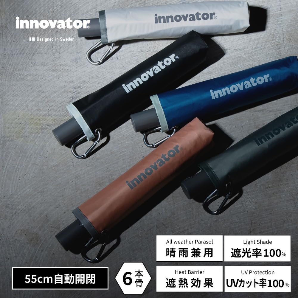 Ogawa Складной Солнцезащитный Зонт Солнце и Дождь Жара и Свет Защита от УФ Автоматический Безопасный Бледно-Светлый 18759 (Огава) [2025] Мужской зонт, Зонт, Зонт, Блокирующий,