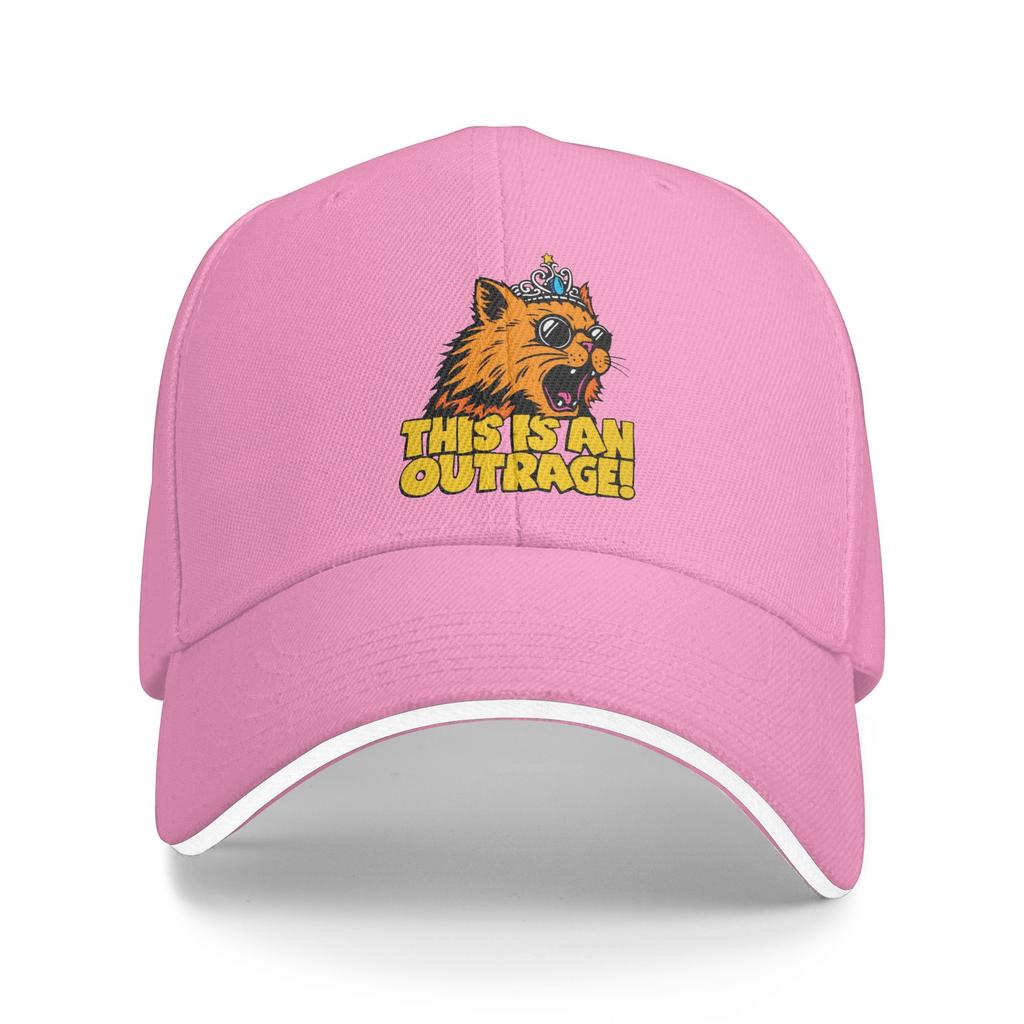 Dungeon Crawler Carl Princess Donut This is an Outrage Sun Baseball Cap Summer Trucker Hat For Men Running Hippie Snapback Cap