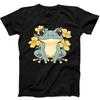 Frog Floral Cute Best Seller Funny Gift Tee Black T Shirt 302