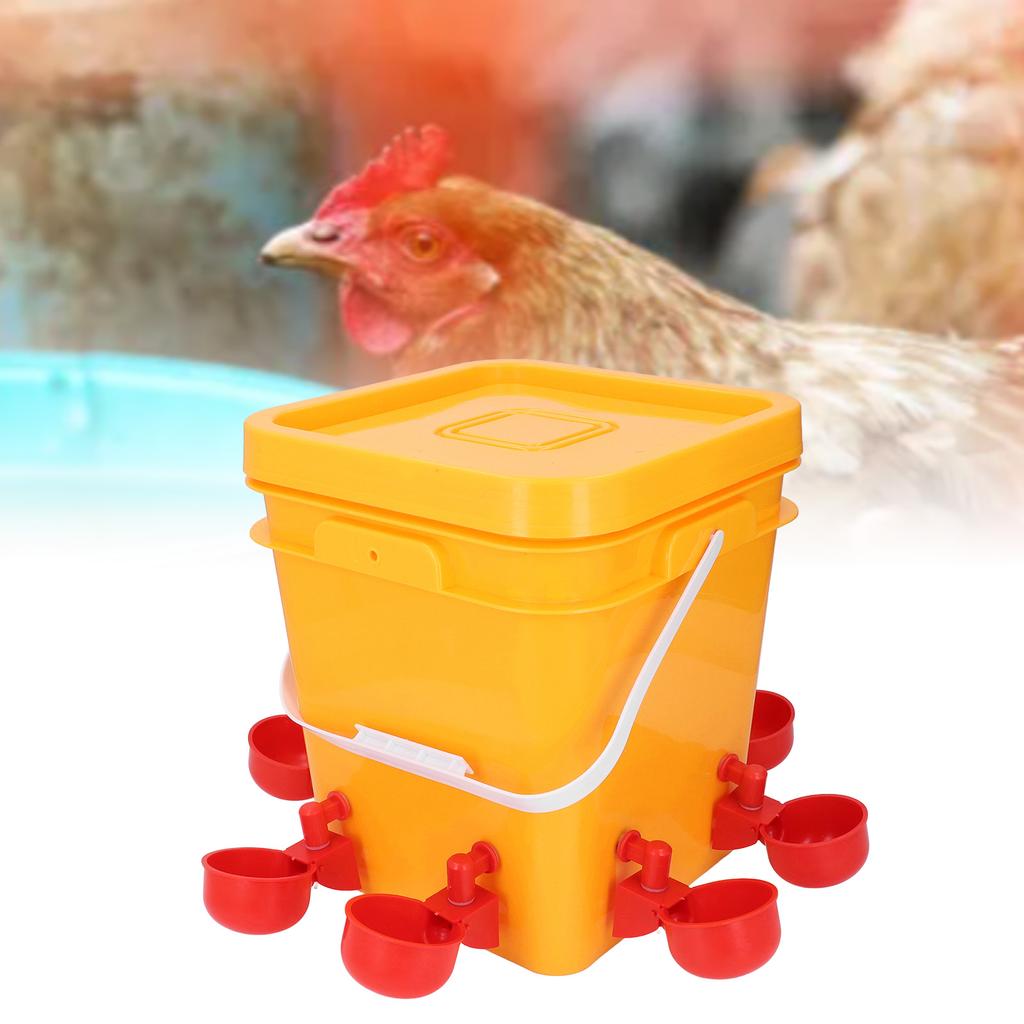 Automatic Chicken Waterer Set Low Spillage Self Replenishing Poultry Waterer Dispenser for Chicken Bird   Goose Turkey