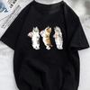 Летние женские футболки с забавными оранжевыми котами для девочек, животные, домашние животные, стиль любви, модная одежда с короткими рукавами и принтом, женская футболка с рисунком