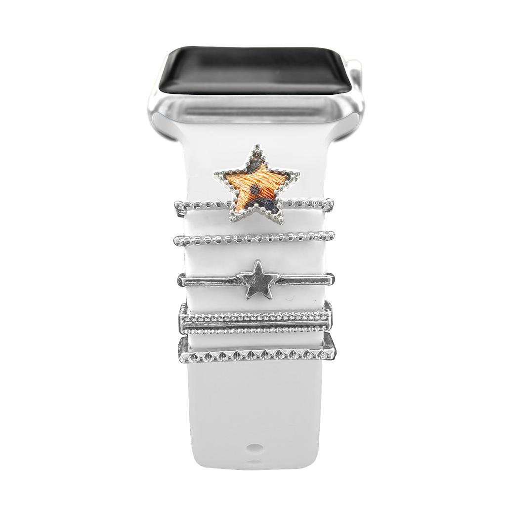 Decoration For Apple watch ultra 2 band 10 9 11 Diamond Jewelry Charms Accessories samsung/Huawei/amazfit strap 20/22mm Bracelet