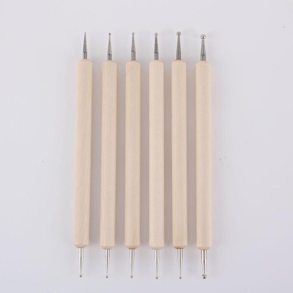 5 Double-Ended Embossing Pens for Wood, Quilling, Clay, and Pottery