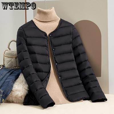 Хлопковая куртка женская зимняя теплая короткая базовая хлопковая куртка с круглым вырезом пуховая маленькая хлопковая куртка модная