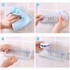 Kitchen Gadget Dual Suction Cup Drainage Shelf Dish Sponge Storage Rack Holder