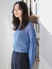 B:MING LIFE STORE by BEAMS Women's L/S Knit Mixed Yarn Pullover in Blue Freee