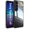 Для Sony Xperia 1 VII Чехол из ТПУ WANLONFENG Противоударный Прозрачный Чехол для Телефона с Защитной Пленкой из Закаленного Стекла