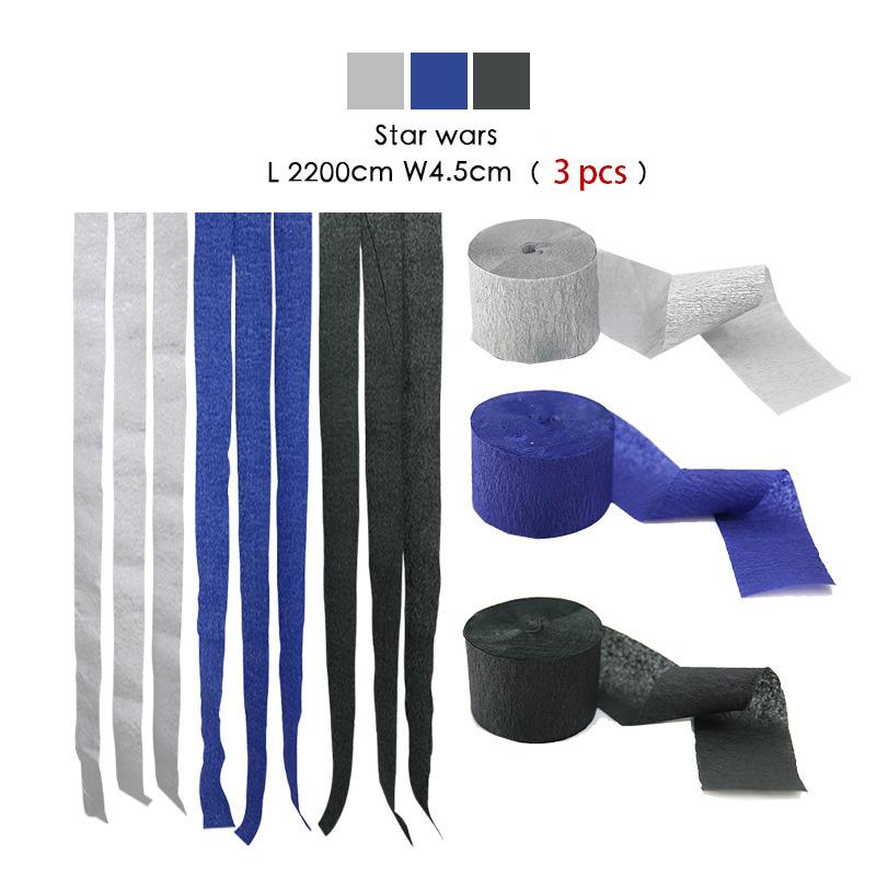 3Pcs/Set Rainbow Crepe Paper Streamers For Wedding Birthday Party Backdrop Decoration Colorful Paper Crepe Garland Ribbon Decor