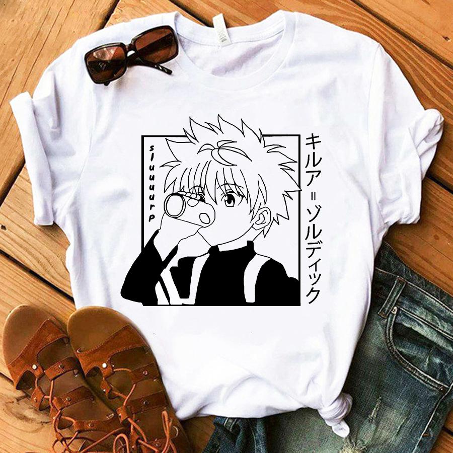 Футболка Hunter X Hunter Hisoka Morow Hxh, женская футболка с героями мультфильмов Harajuku 90S, женская футболка с короткими рукавами, летняя одежда