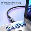 PD240W USB Type C to Rotatable 5A Fast Data Charging Compatible with Android and Other Devices Cable, USB-C USB-C, Right-Angled, 180° [1M + 1.8M],