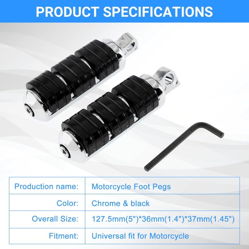 1 пара подножек для мотоциклов, антивибрационные подножки с креплением для мотоцикла