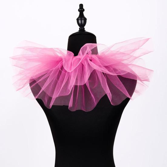 Removable Puffy Mesh Faux Collar Clown Circus Shirt Collar Business Weddings Parties Cosplay Accessories