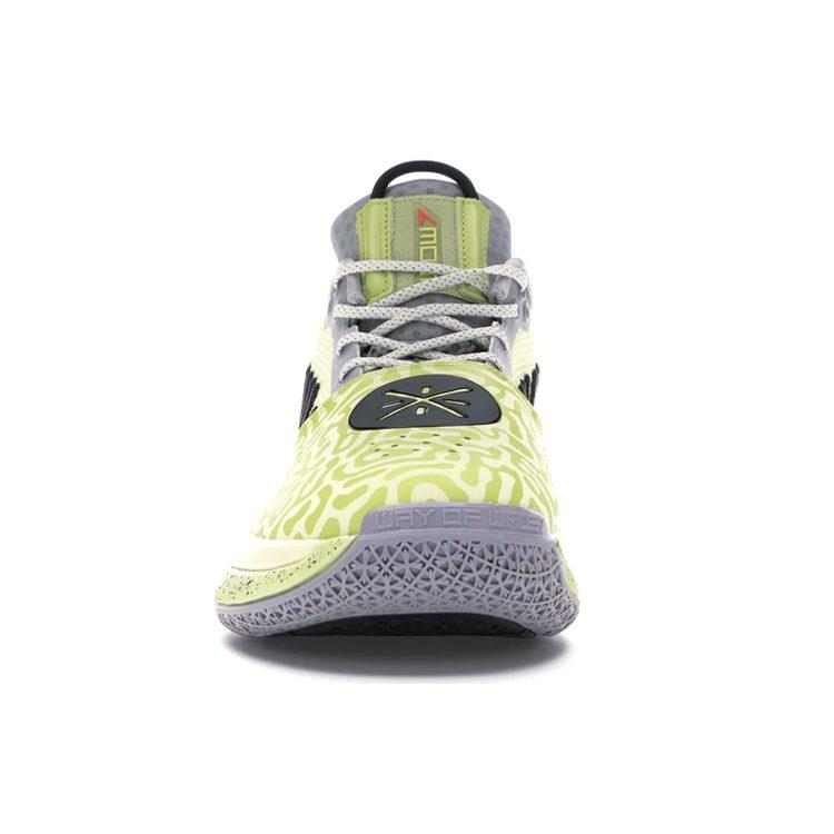 Li Ning WOW 7 Way Of Wade 7 Амортизация Легкие Низкие Баскетбольные Кроссовки Мужские Зеленый Белый ABAN079-13