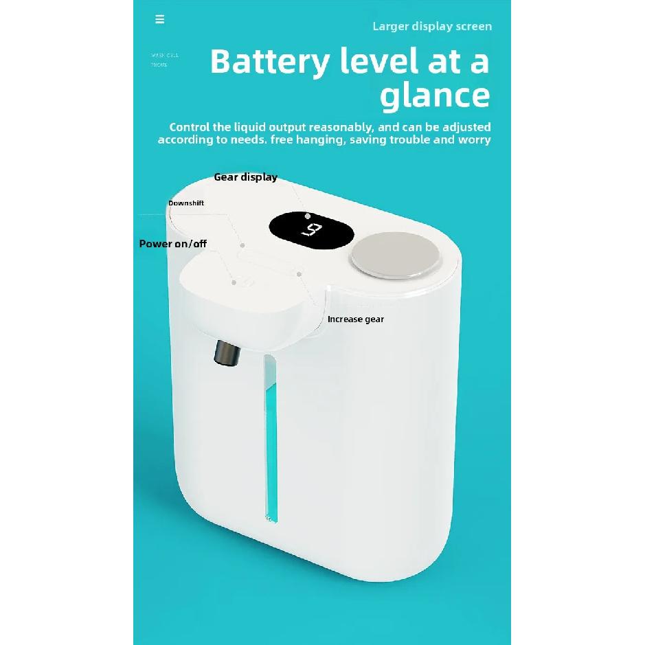 500ML Automatic Soap Dispenser Touchless Type C USB Rechargeable Electric Soap Dispenser Waterproof Foam/Liquid Dispenser