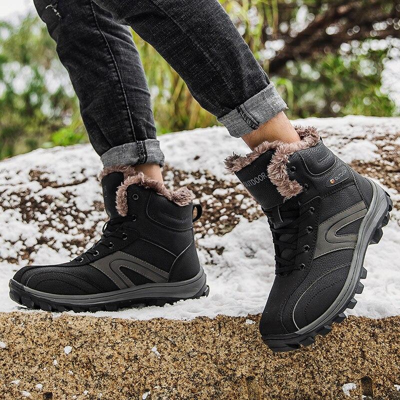 Мужская уличная походная обувь для мужчин, прочная водонепроницаемая обувь для скалолазания, тактические ботинки, нескользящие горные зимние треккинговые кроссовки